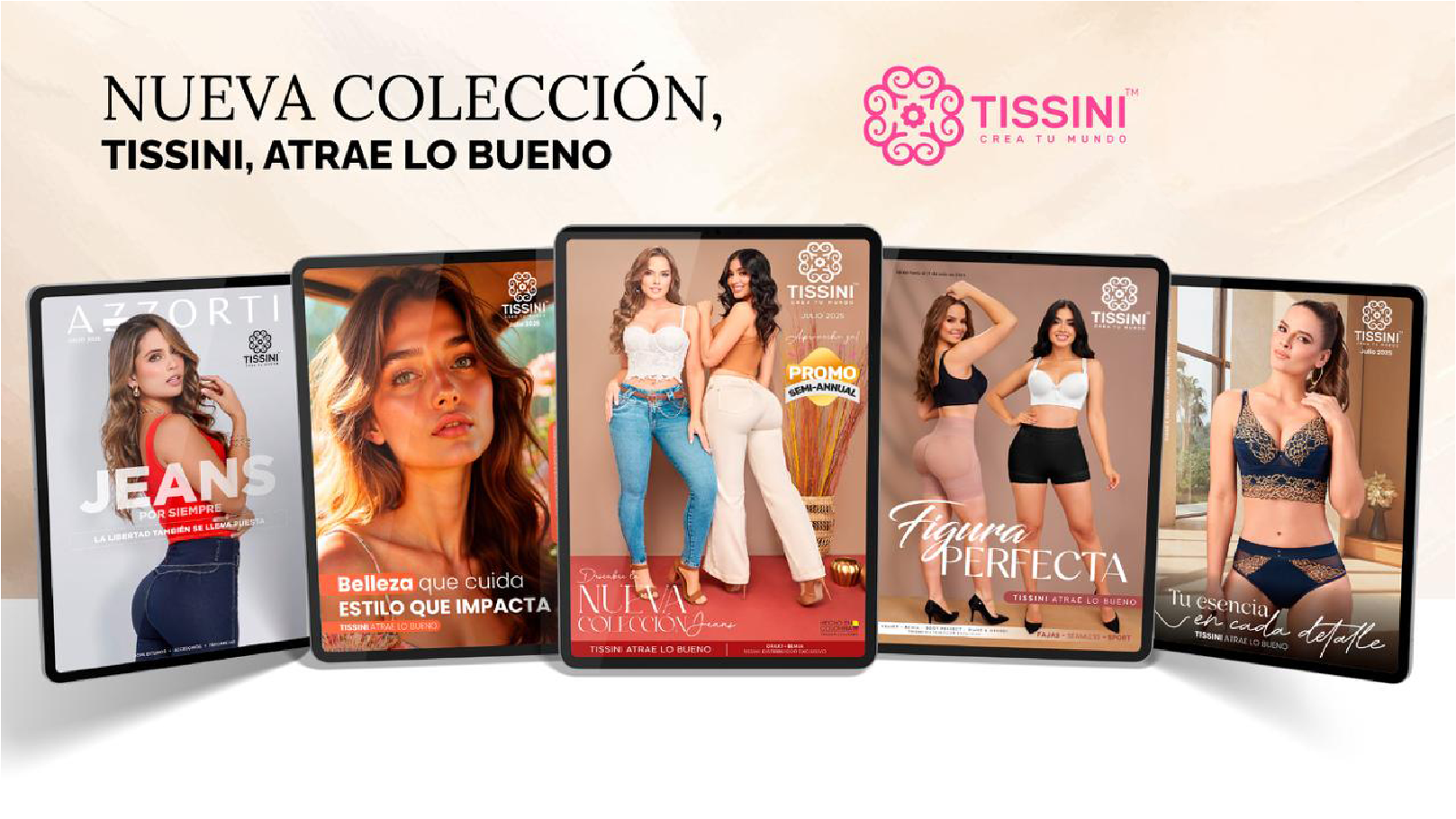 Conoce los Catálogos TISSINI fajas reductoras, jeans, joyas y más