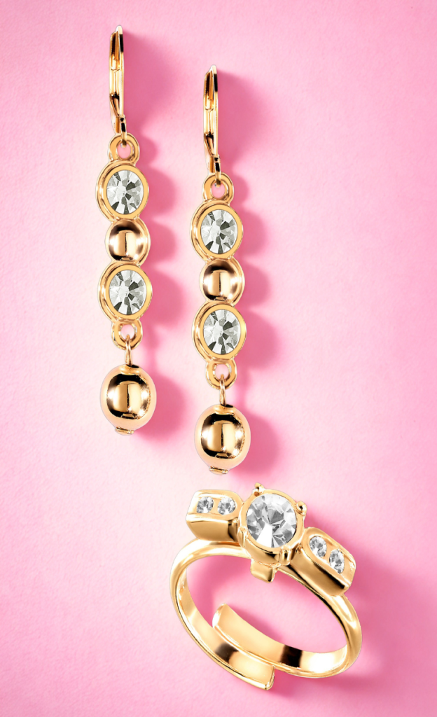 Set aretes y anillos de oro