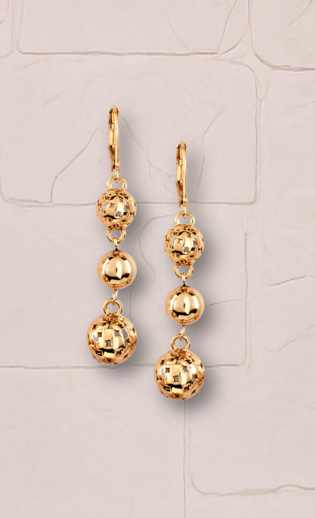 Aretes L Dinae Oro