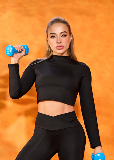 Crop Top Jarmony negro